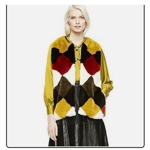 Vince camuto faux fur vest